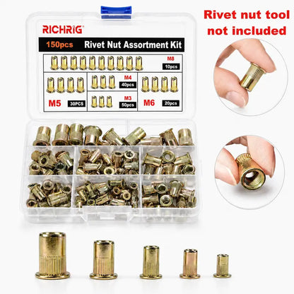 Effortless Drill Adapter Kit for Heavy-Duty Rivet Nuts
