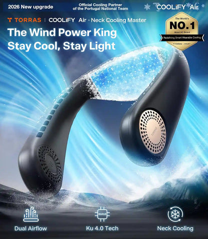Instant Cooling Portable Neck Air Conditioner with Surround Dual-Airflow | Buy 1 Get 1 Free