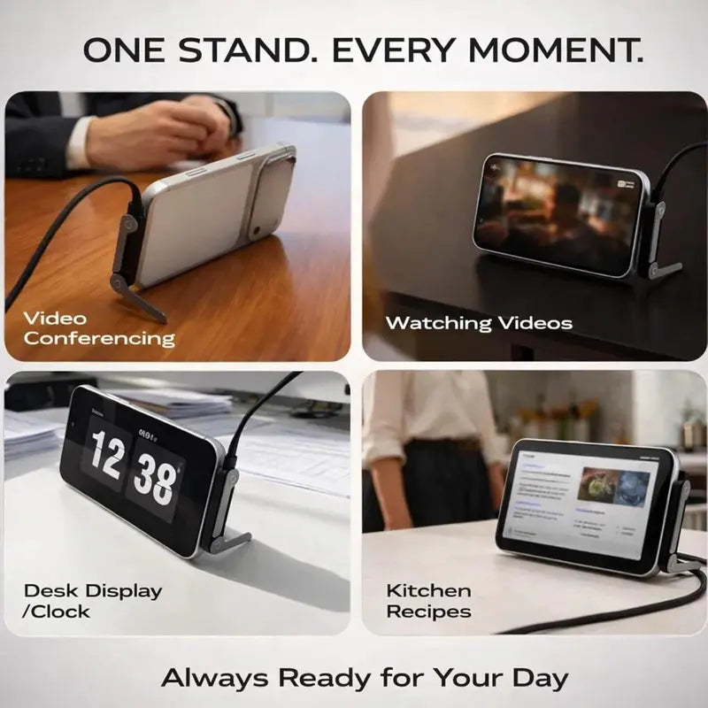 240W Fast Charging Cable with Invisible Phone Stand