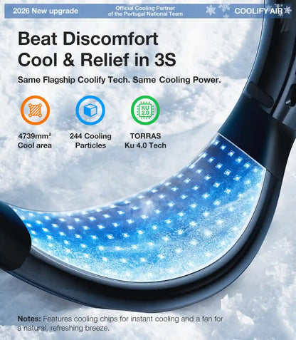 Instant Cooling Portable Neck Air Conditioner with Surround Dual-Airflow | Buy 1 Get 1 Free
