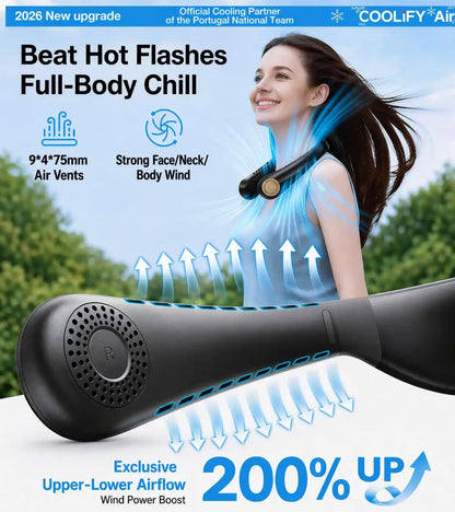 Instant Cooling Portable Neck Air Conditioner with Surround Dual-Airflow | Buy 1 Get 1 Free
