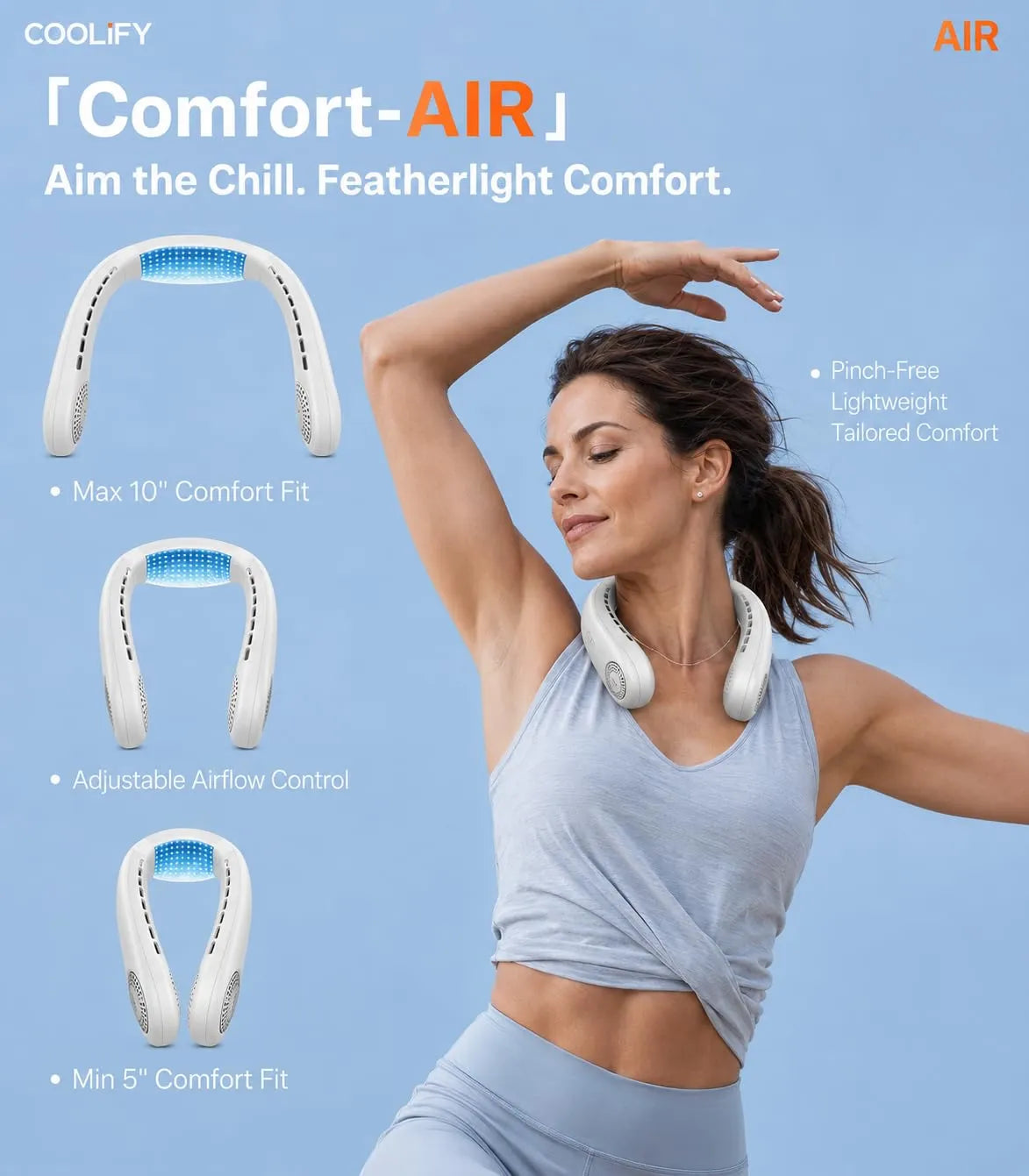 Instant Cooling Portable Neck Air Conditioner with Surround Dual-Airflow | Buy 1 Get 1 Free